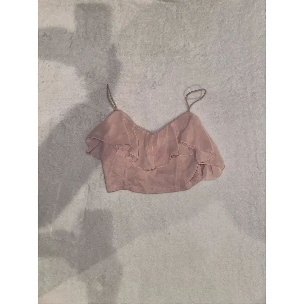 Cropped tank top size xs pink new with tags urban outfitters